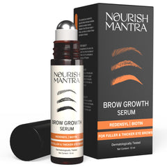 Nourish Mantra Eyebrow Growth Serum bottle for easy daily brow care