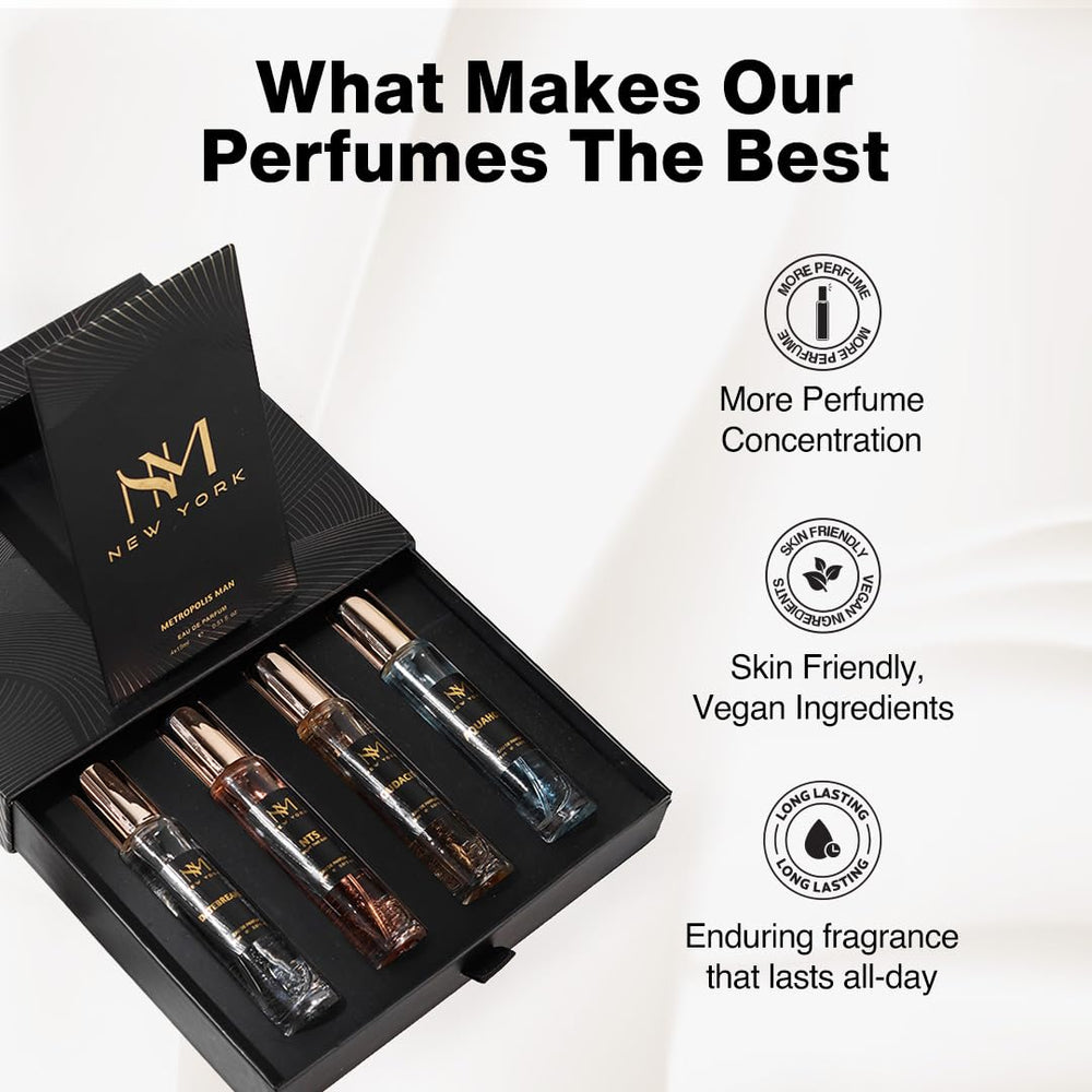 NOURISH MANTRA NM New York Metropolis Man front box showcases elegant packaging