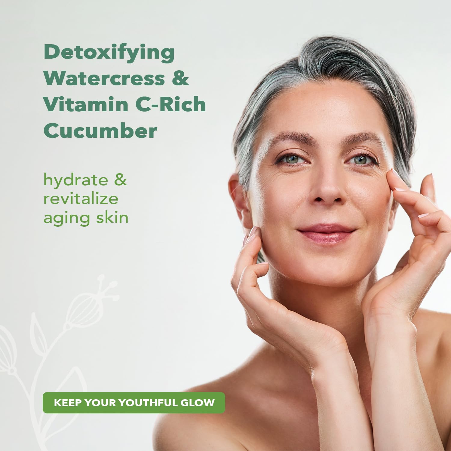 Nourish Organic cleanser on damp skin – morning and night use.