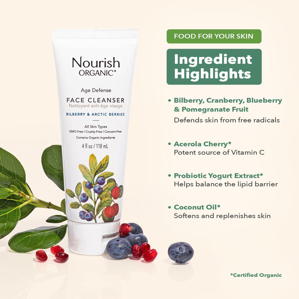Nourish Organic reusable cotton round closeup ready for daily cleansing.
