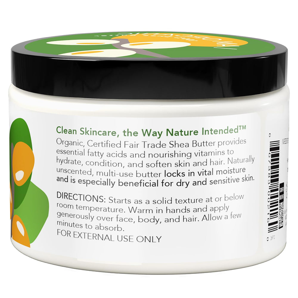 Nourish Organic Shea Butter used on hair to smooth ends.