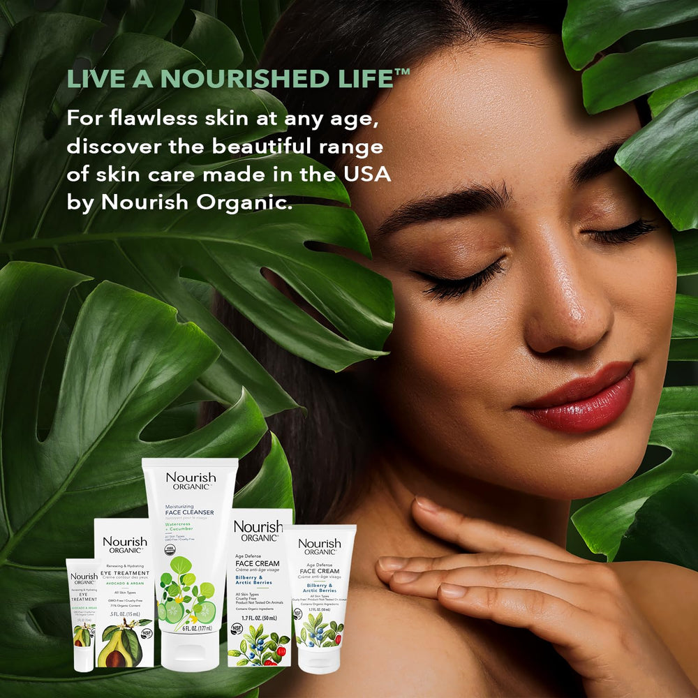 Nourish Organic routine – simple daily cleanse for all skin types.