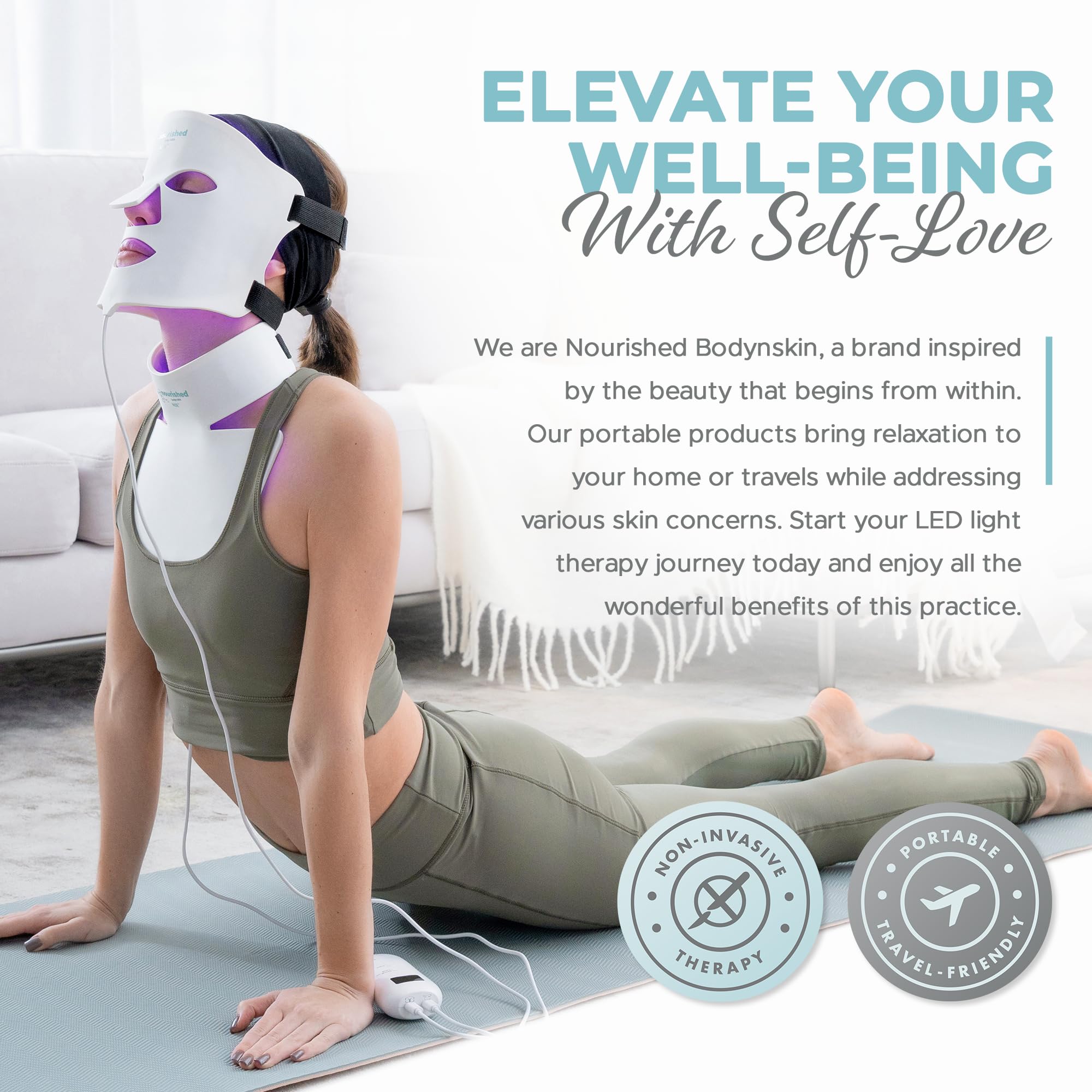 Nourished Bodynskin boxed kit includes accessories and warranty for confidence.