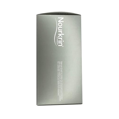 Nourkrin Man shampoo bottle close-up emphasizing gentle cleansing.