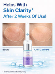Nova Derm Institute serum swatch demonstrating quick absorption on skin