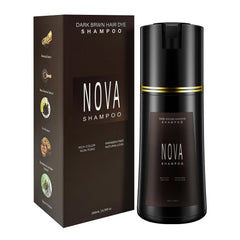 Nova Shampoo gray-coverage bottle for convenient at-home color care