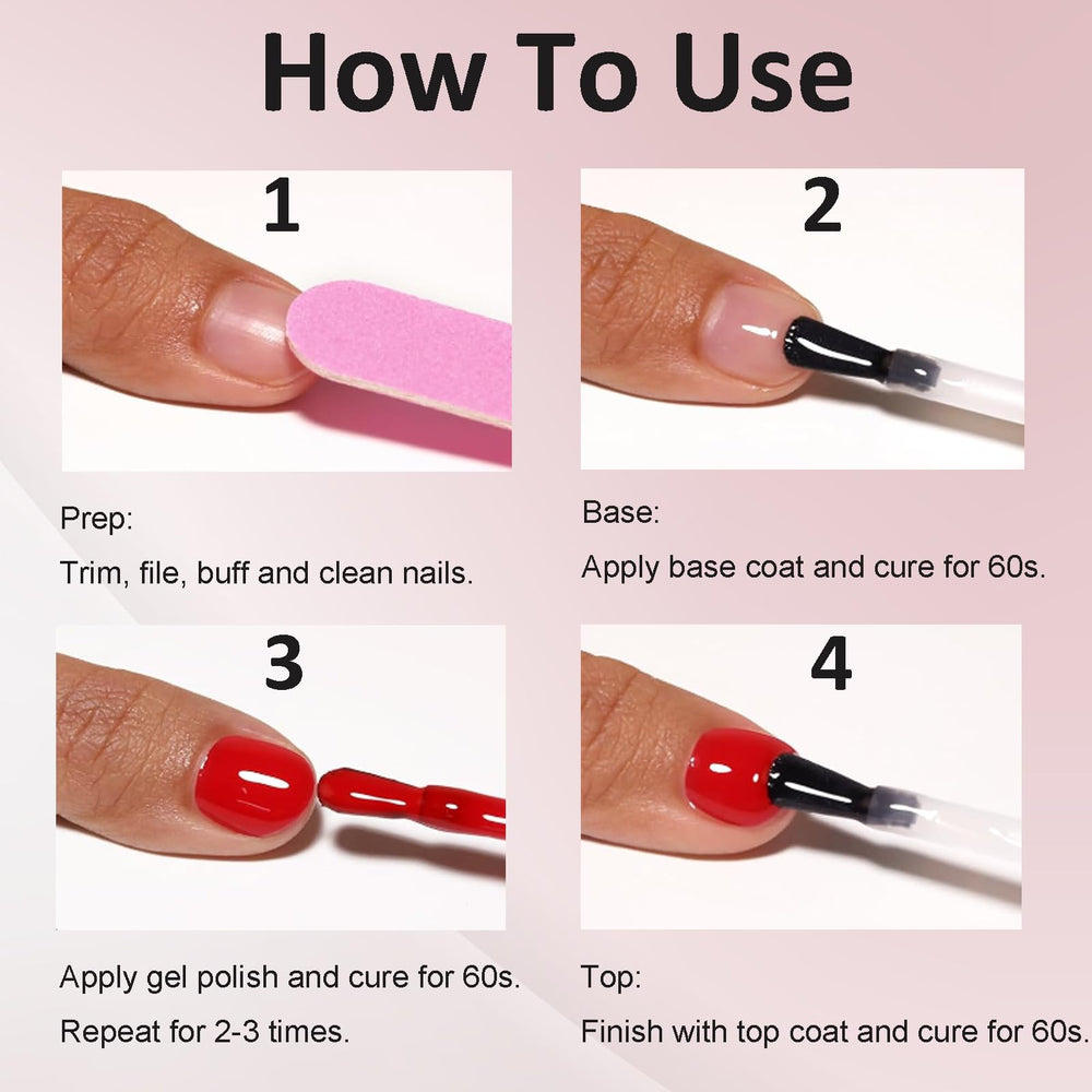 NovaCharm easy-application glitter polish delivers a smooth, bubble-free finish.
