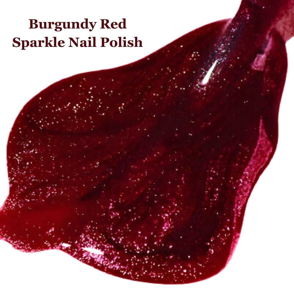 NovaCharm glitter polish brush stroke shows quick-dry, no lamp needed.