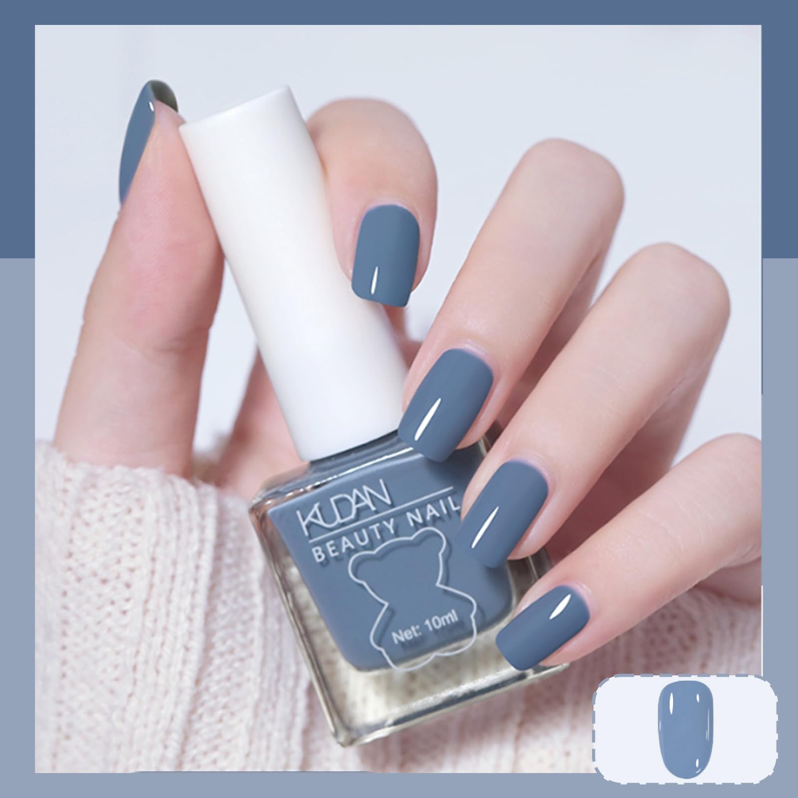 NovaCharm nail art blue polish as a stylish gift for her on special occasions.