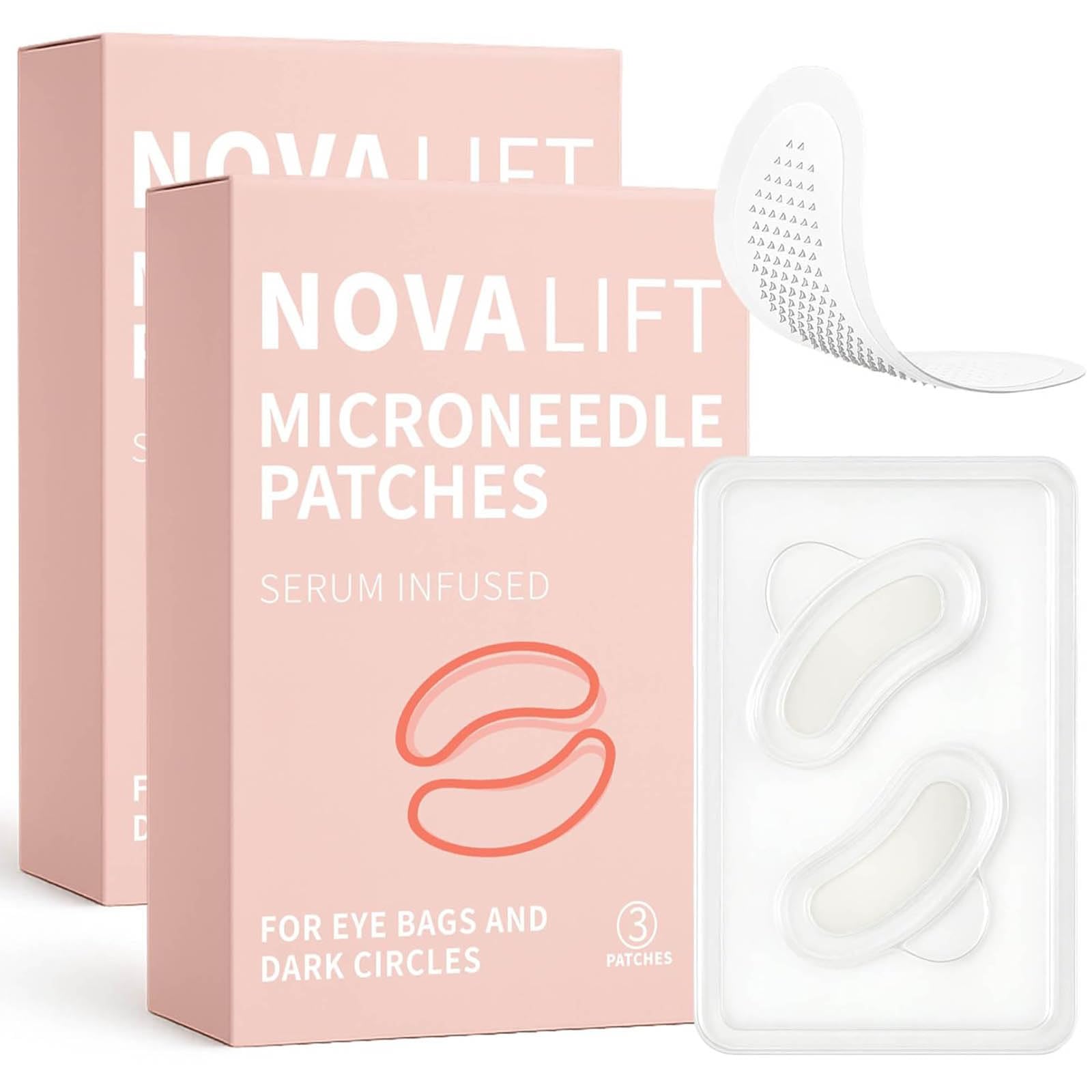 NOVALIFT Kunnozz Micro Eye Patches packaging for on-the-go hydration and convenience.