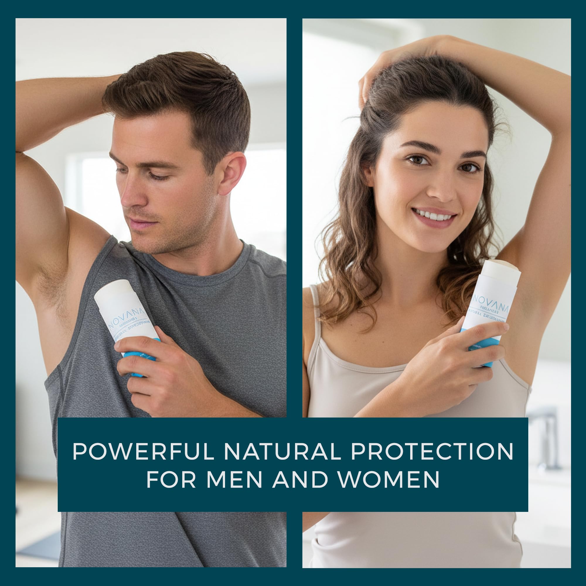 Novana Naturals eco packaging showcasing biodegradable paper tube.