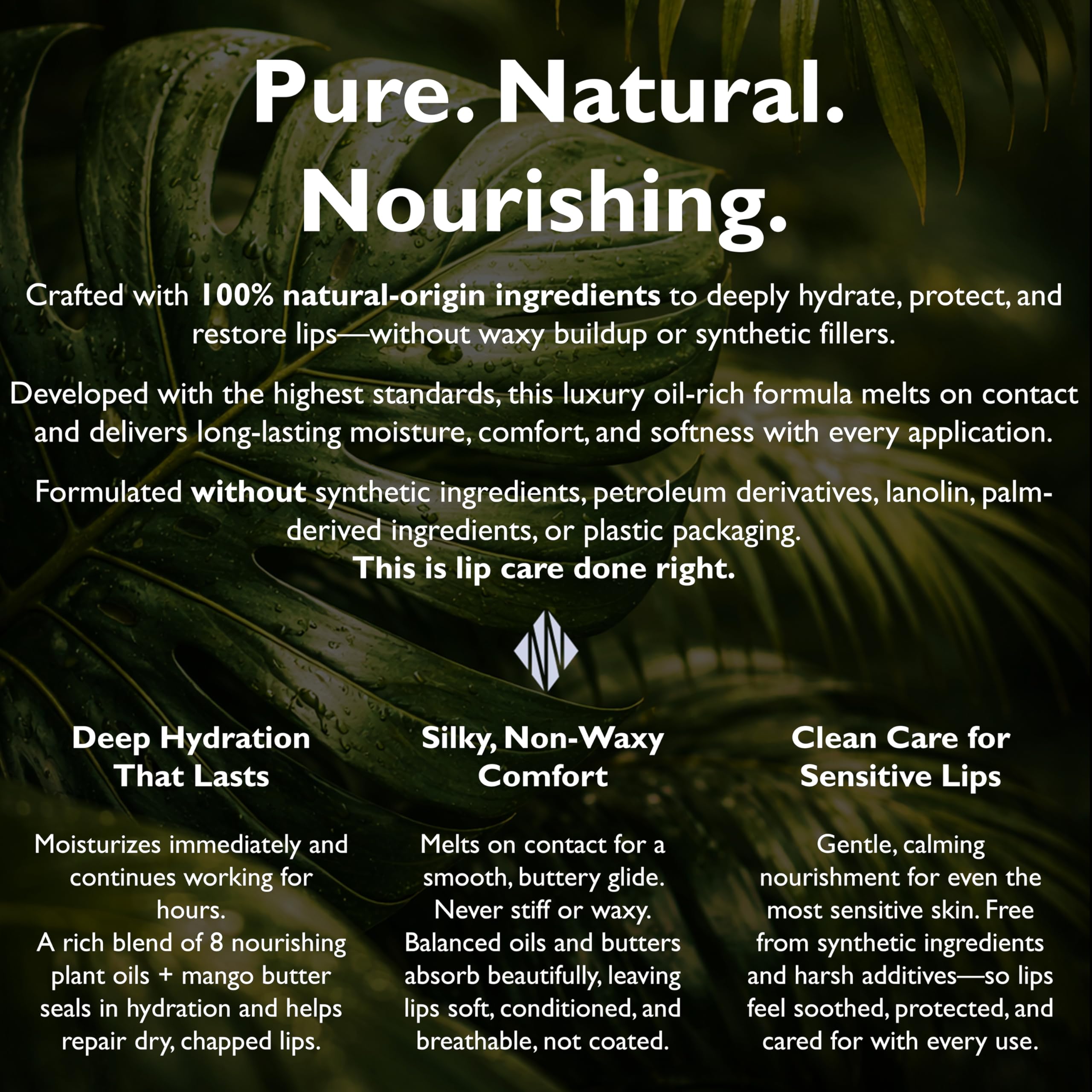Display of the four-pack packaging highlights plastic-free, plant-based tube.