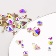 Flat back 2088 rhinestones for easy adhesion and sparkle.