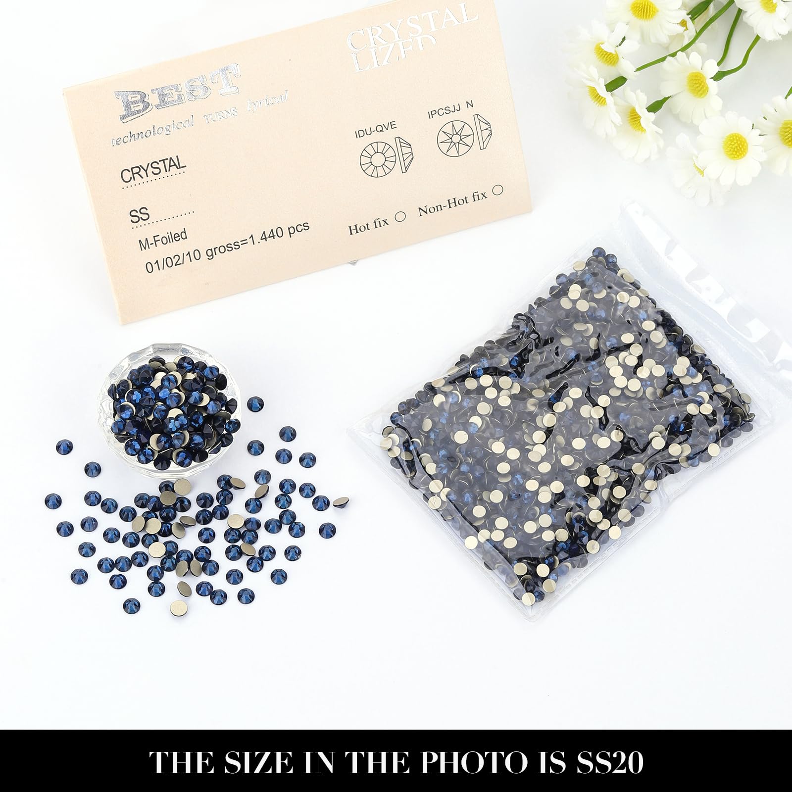 Novani Montana rhinestones suitable for fabrics wood metal and plastic embellishments