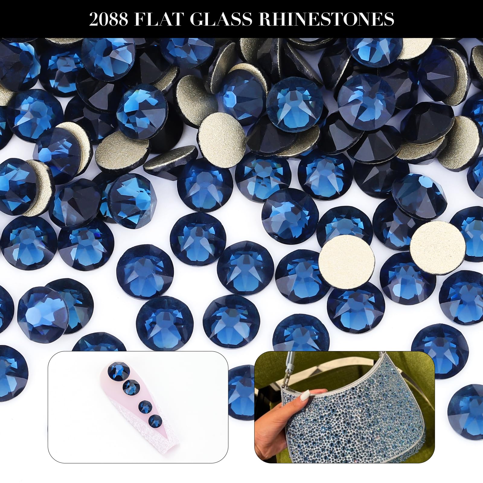 Novani Montana rhinestones require glue for non-hotfix crafting and secure adhesion