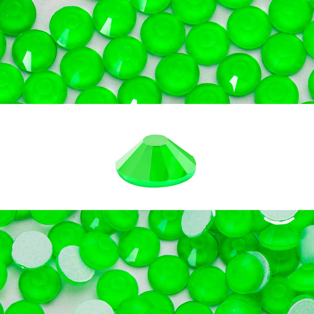 Novani neon green rhinestones SS20 4.6-4.8mm bulk pack for vibrant nail art