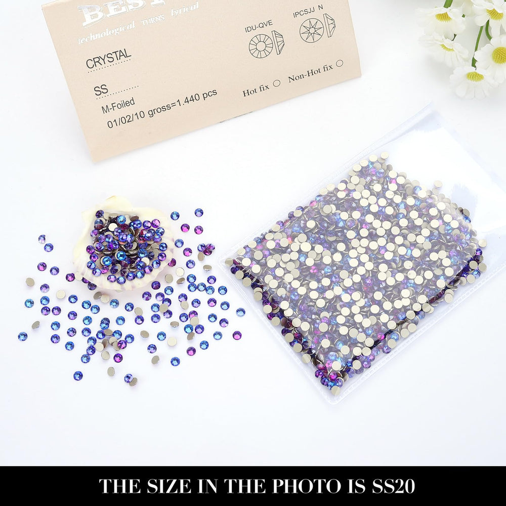 Novani non-hotfix rhinestones require glue for versatile projects