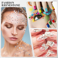 Novani rhinestones with metallic back for enhanced reflection
