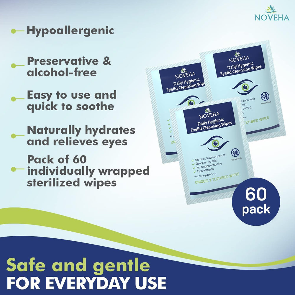 NOVEHA on the go wipe tin: compact for quick refresh.