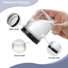 Novelinks 24-pack plastic Mason jars set for versatile kitchen organization.