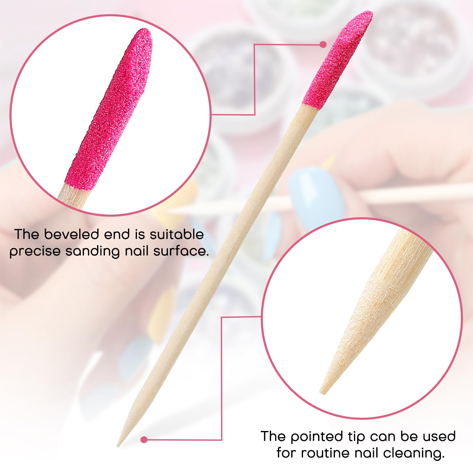 Noverlife double-headed nail file with both ends ready for buffing