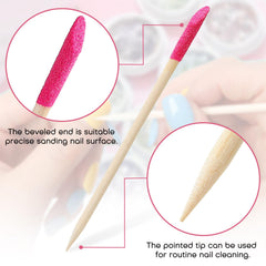 Noverlife double-headed nail file with both ends ready for buffing