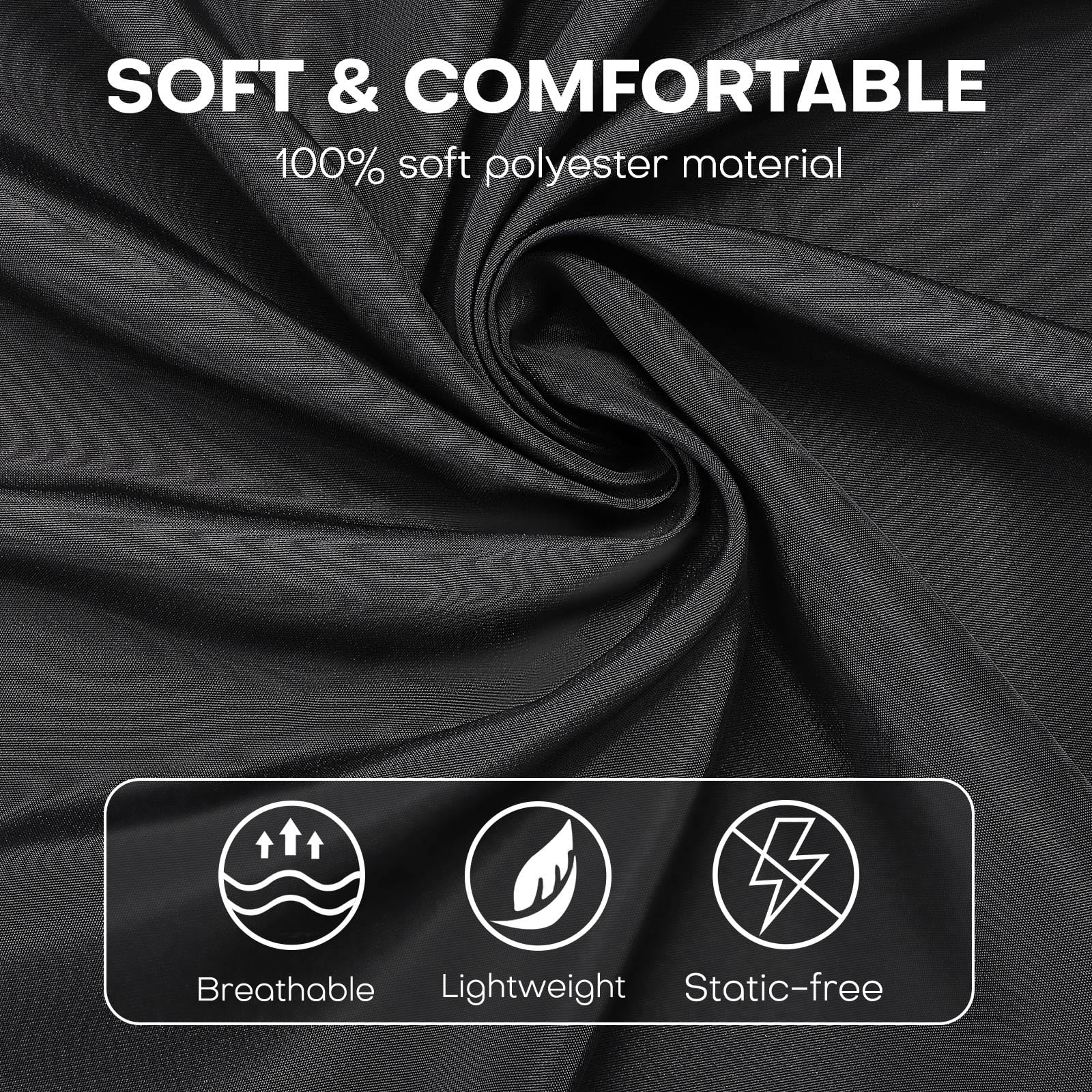 Noverlife cape with snaps and tie ensures secure fit.