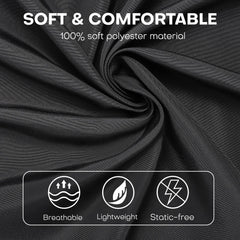 Noverlife cape with snaps and tie ensures secure fit.