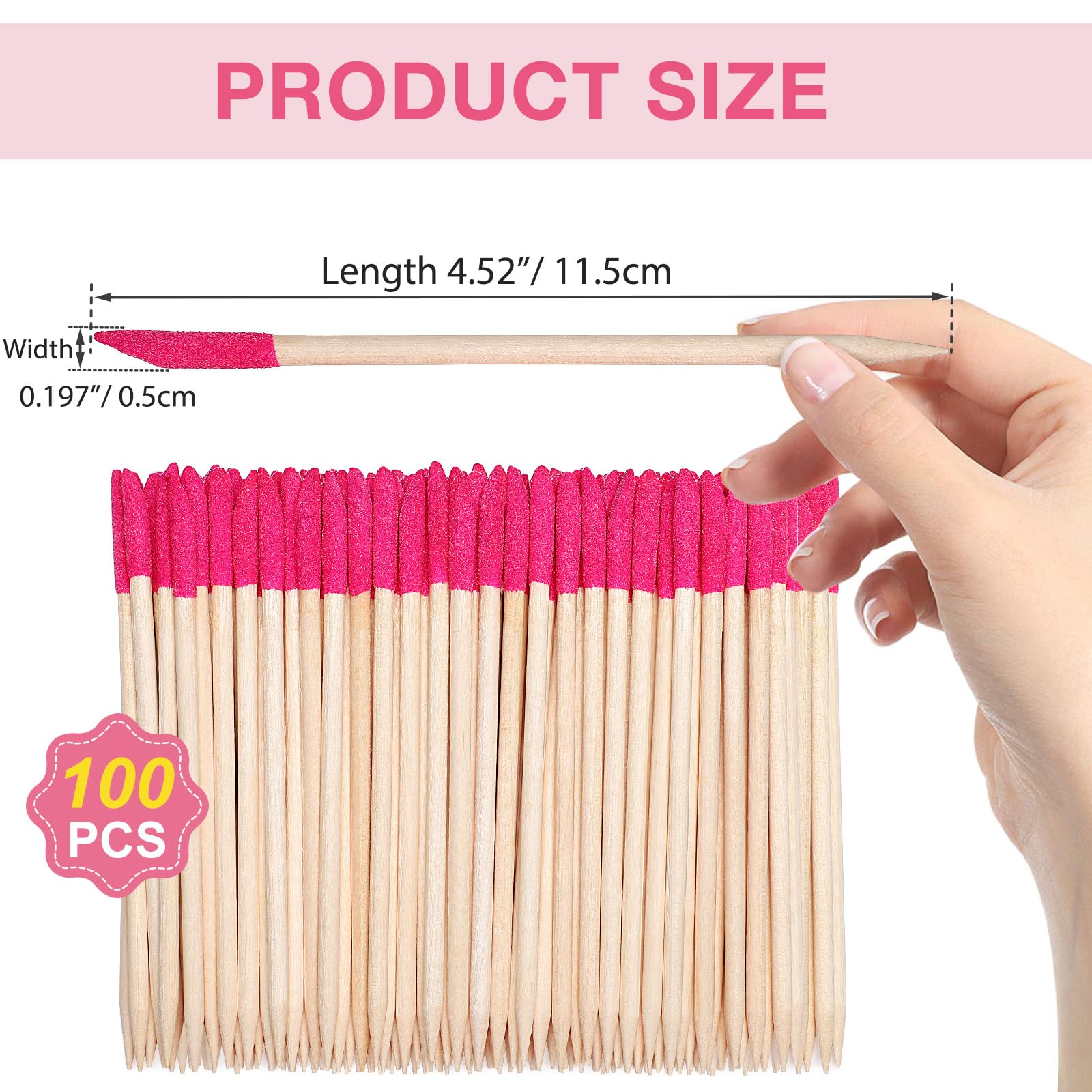 Noverlife home manicure scene with disposable sticks in use