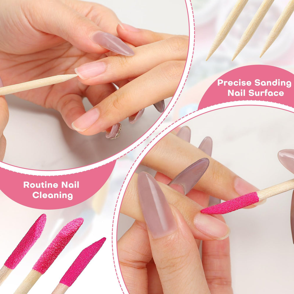 Noverlife pumice stone cuticle file close up showing gentle exfoliation