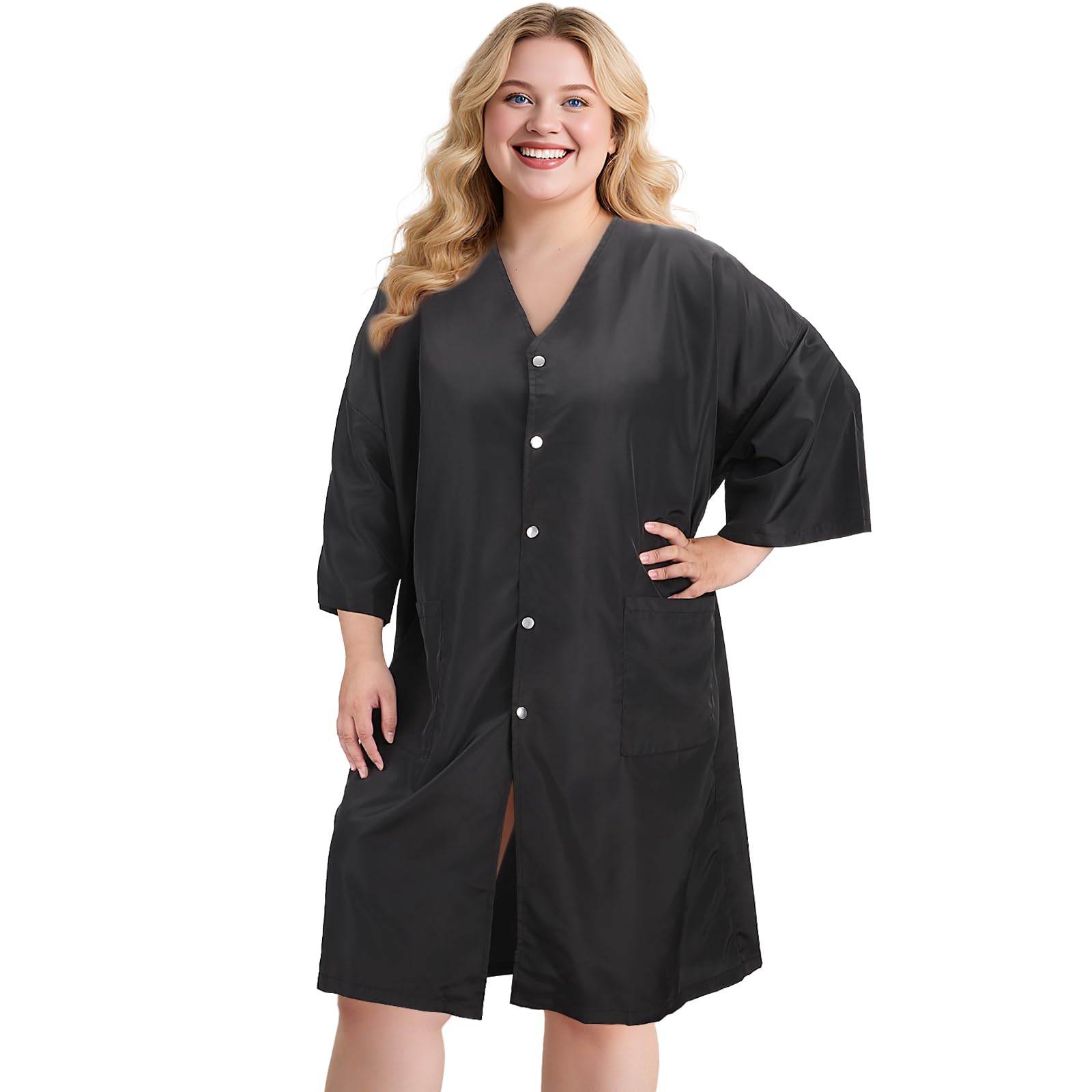 Noverlife salon or home use cape shields outfits during grooming.
