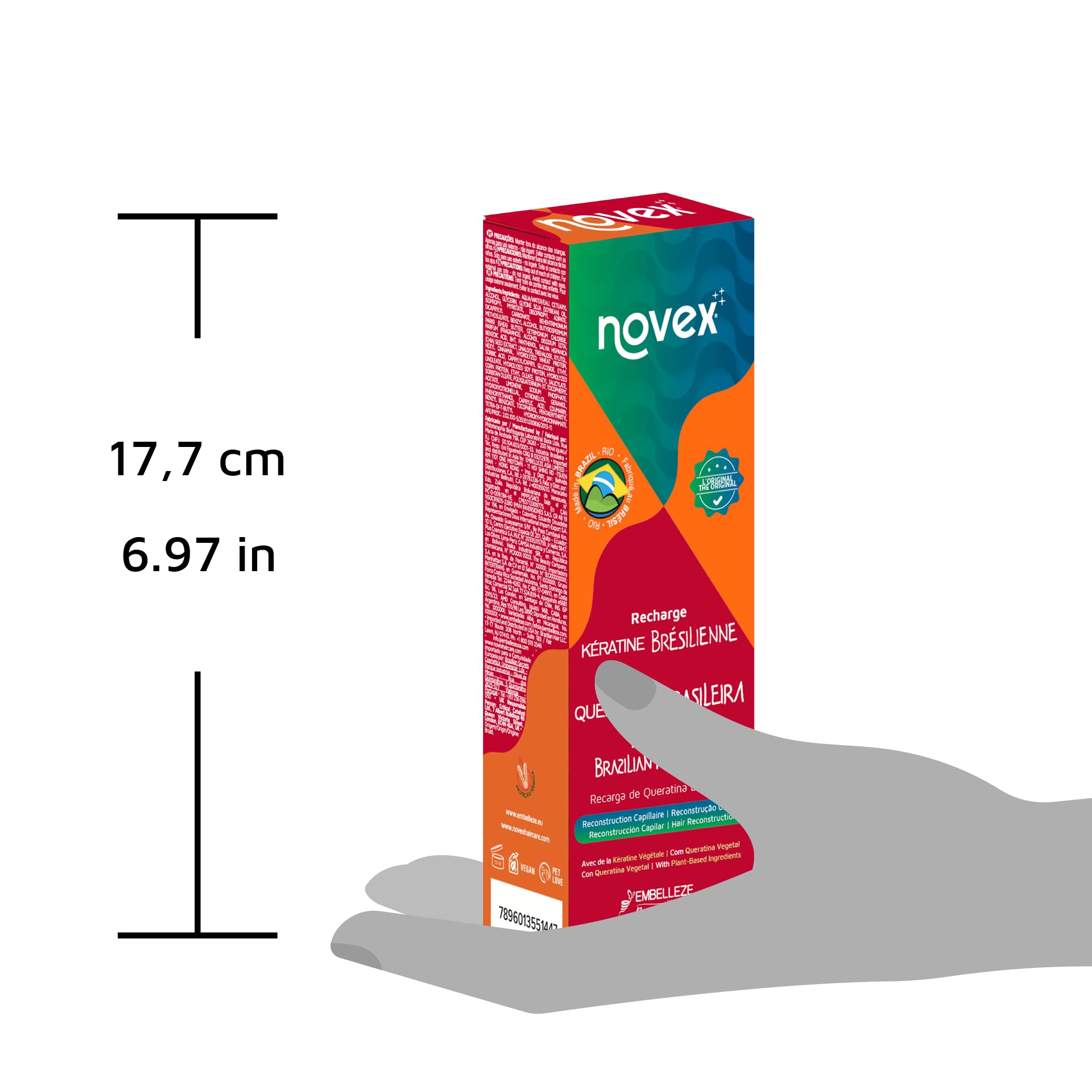 NOVEX Keratin Recharge daily-use – lightweight leave-in for regular conditioning