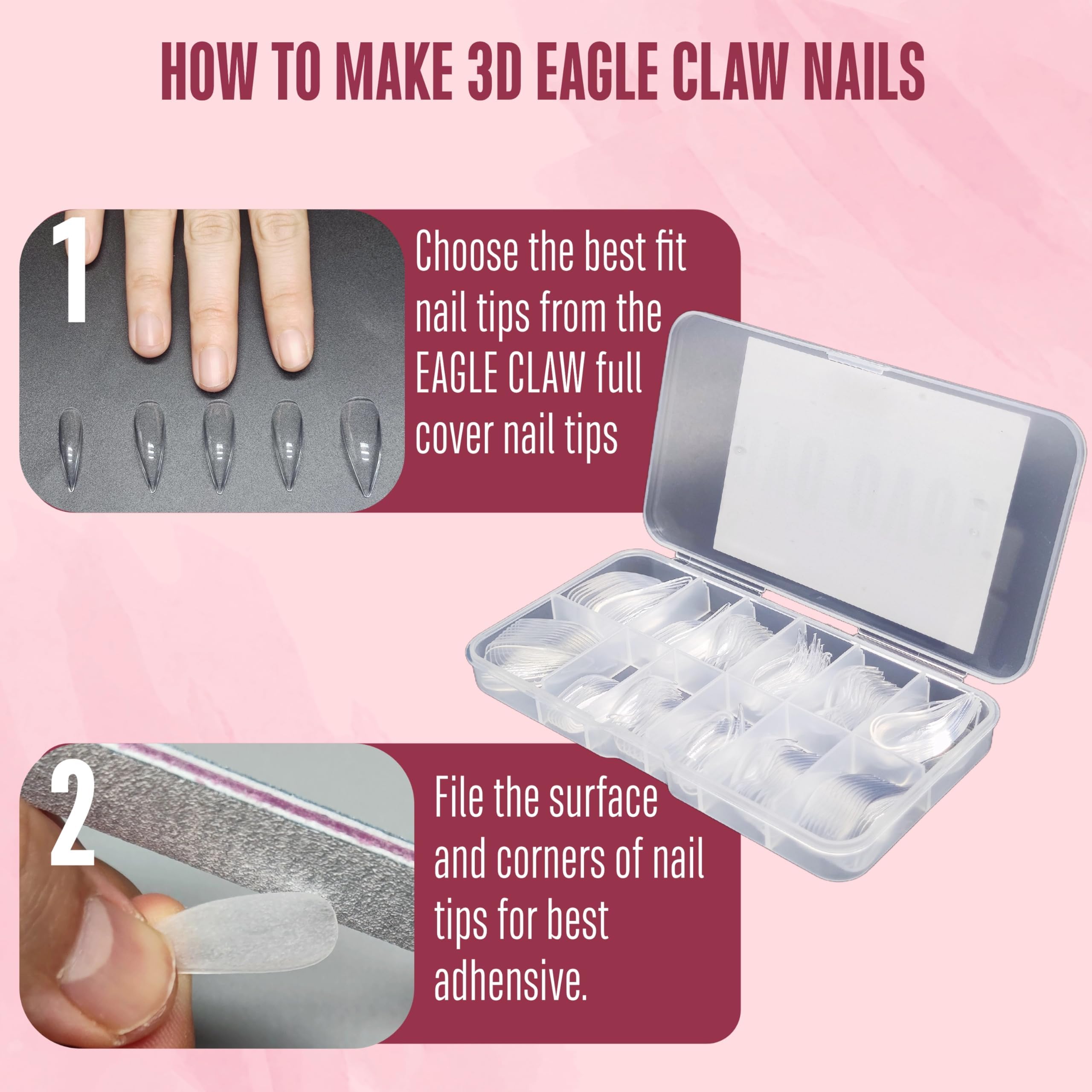 NOVO OVO 3D Eagle Claw design application enables quick sculpted looks.