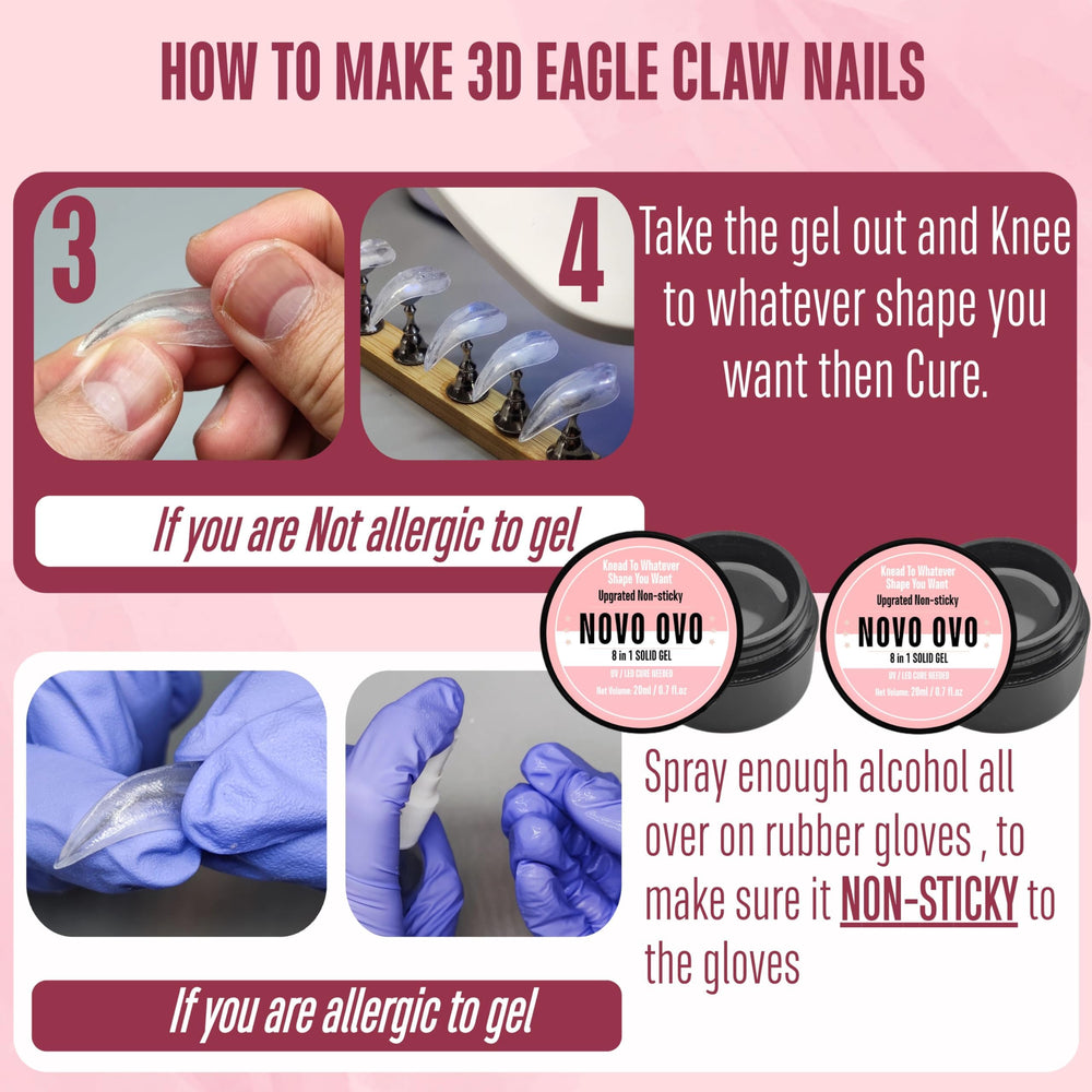 NOVO OVO cosplay nails add Halloween flair for events and parties.