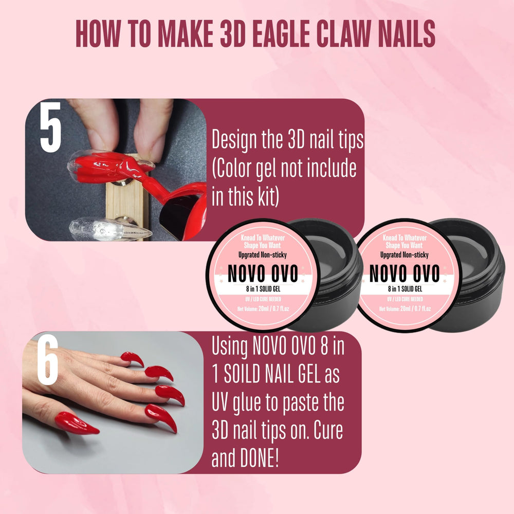NOVO OVO gel offers easy removal with alcohol spray for reuse.