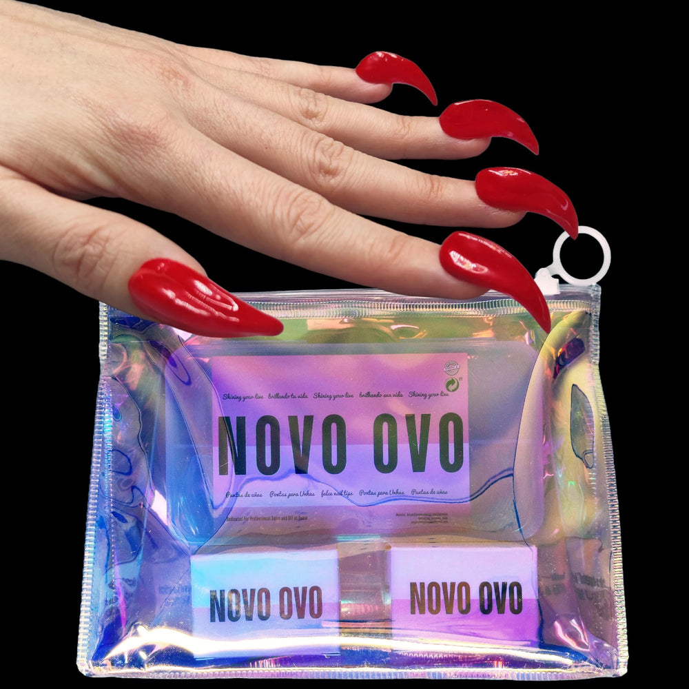 NOVO OVO Halloween 3D Eagle Claw nails kit full-coverage tips for dramatic manicures.