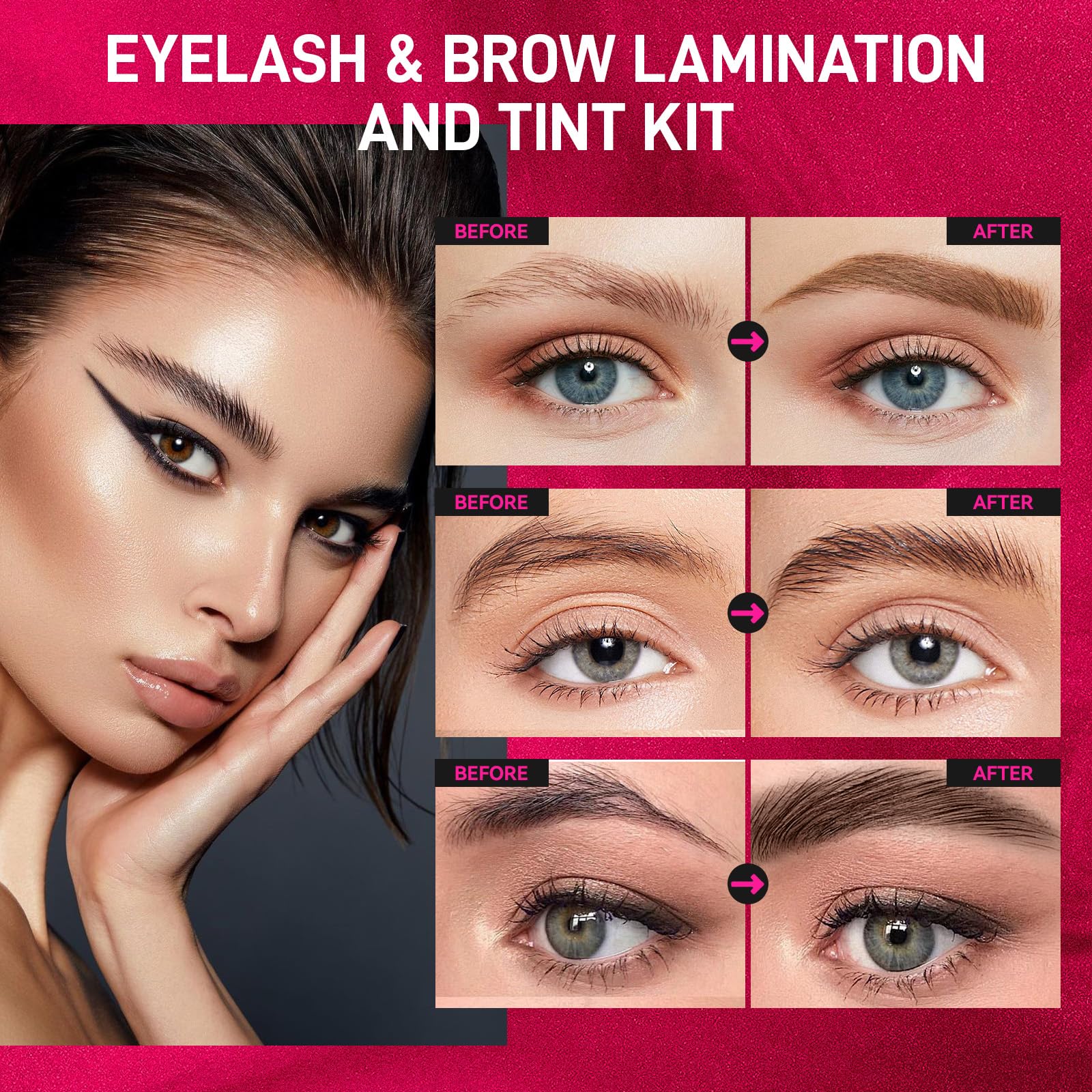 Novobey lash lift pads and glue for secure, salon-like results at home