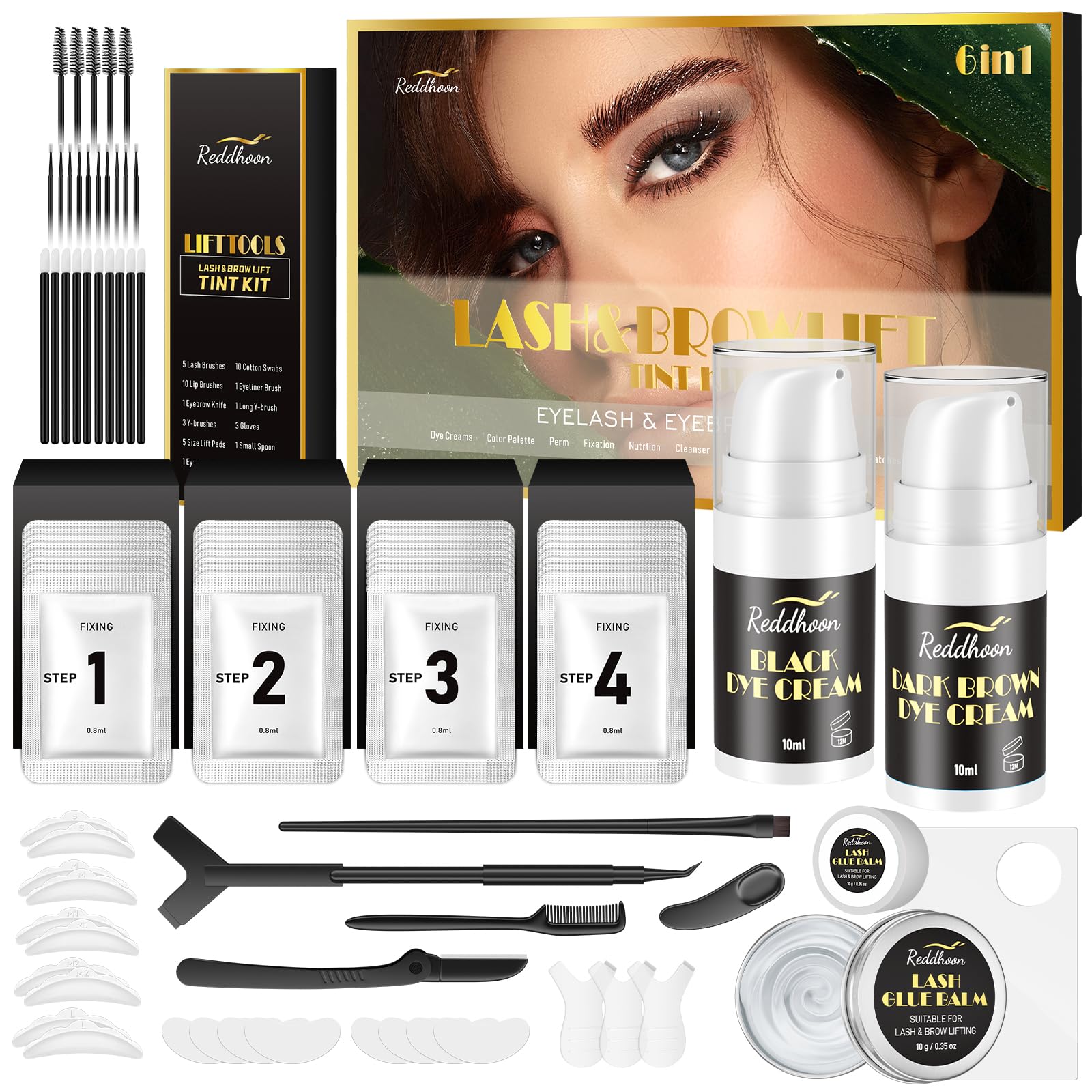 Novobey upgraded lash lift kit packaging shows all-in-one system for home or salon use