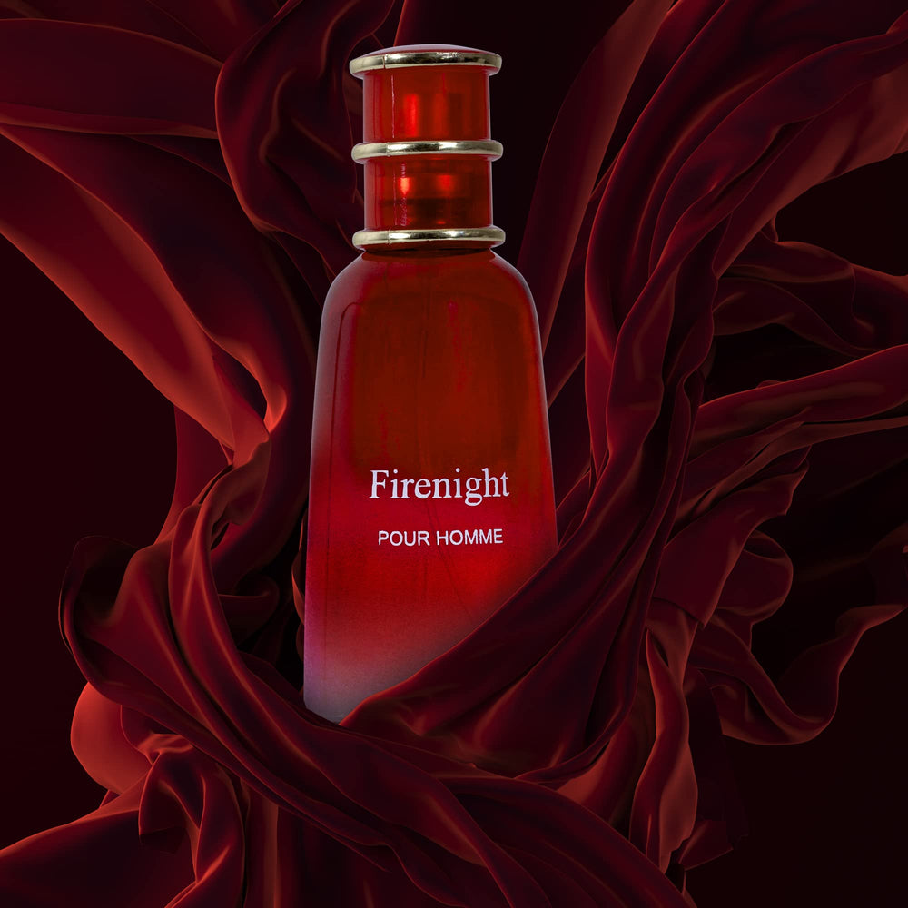 3.4oz NovoGlow Firenight bottle shown closed, travel-ready.