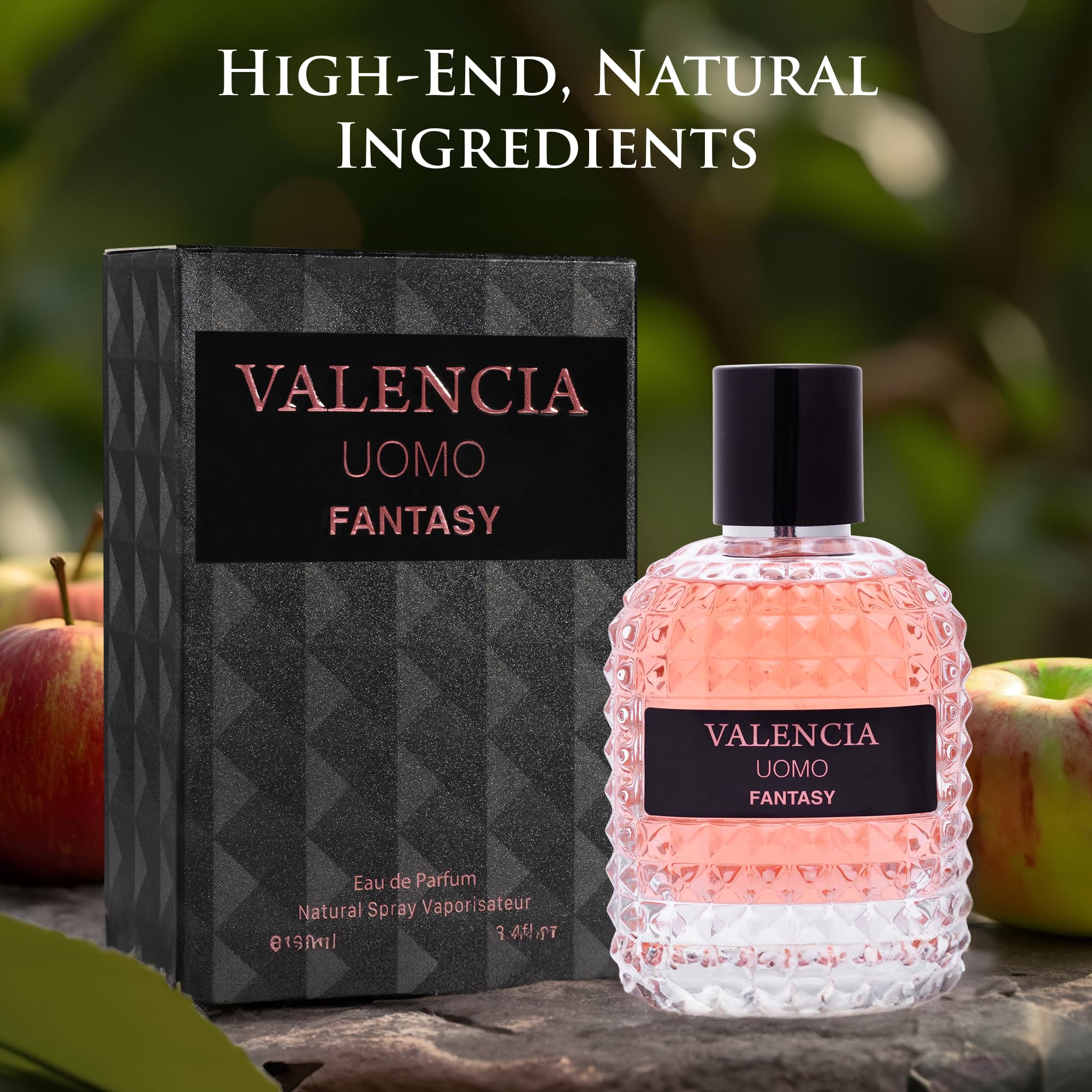 NovoGlow Valencia UOMO Fantasy box packaging, ready for gifting on special occasions.