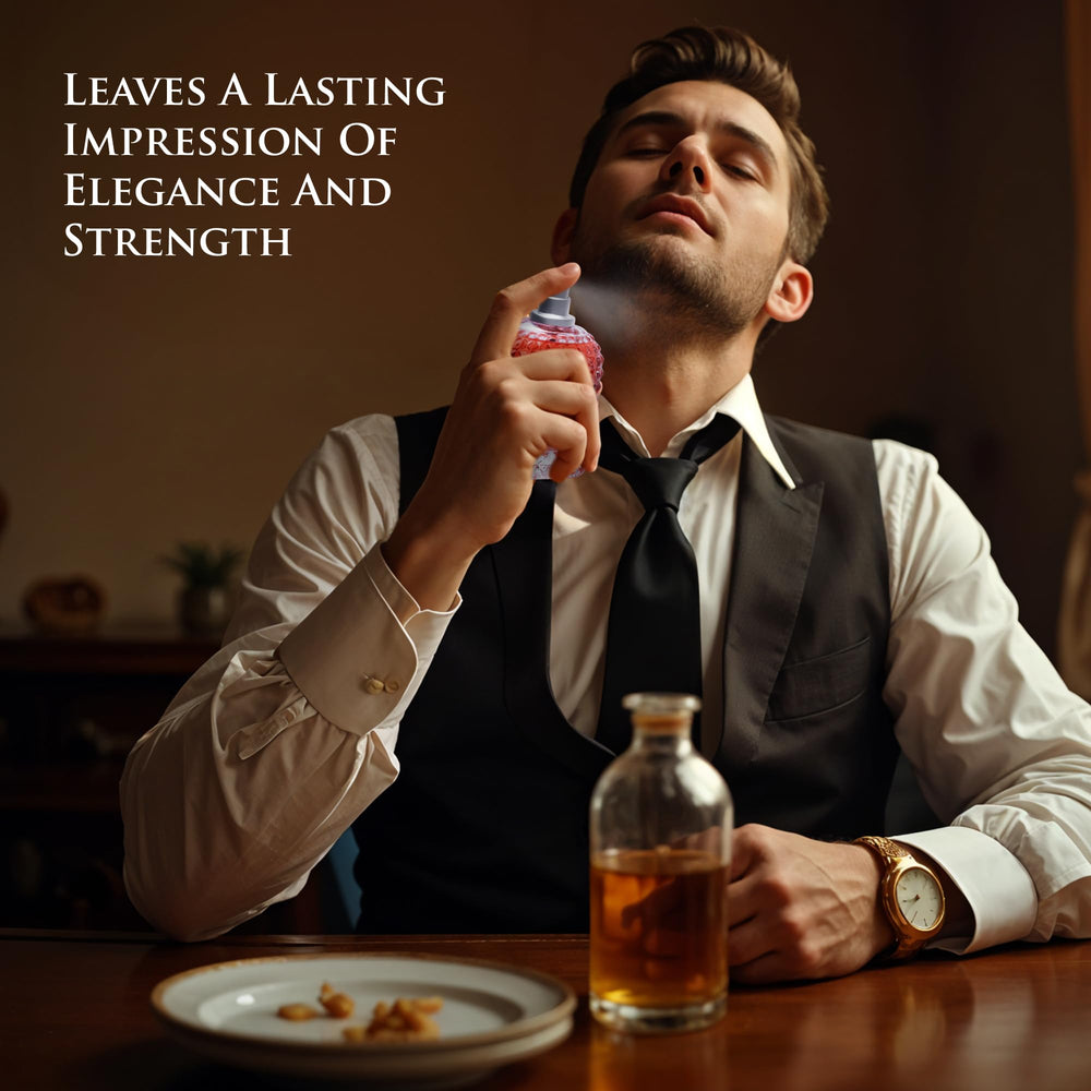 NovoGlow Valencia UOMO Fantasy detailed label, hints of luxury and authenticity.