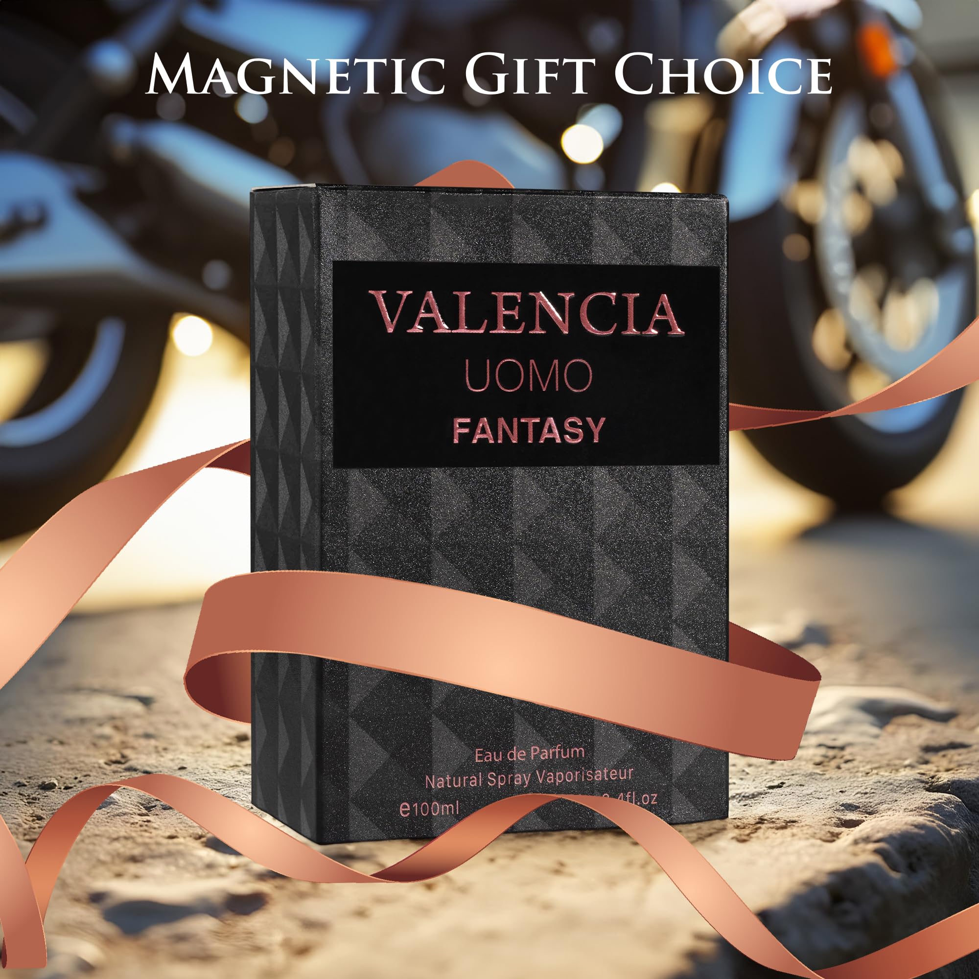 NovoGlow Valencia UOMO Fantasy gift-ready box, perfect for birthdays or holidays.