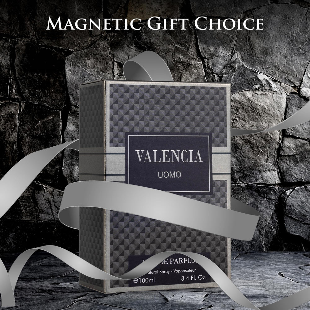 NovoGlow Valencia UOMO gift packaging signaling an elegant present idea