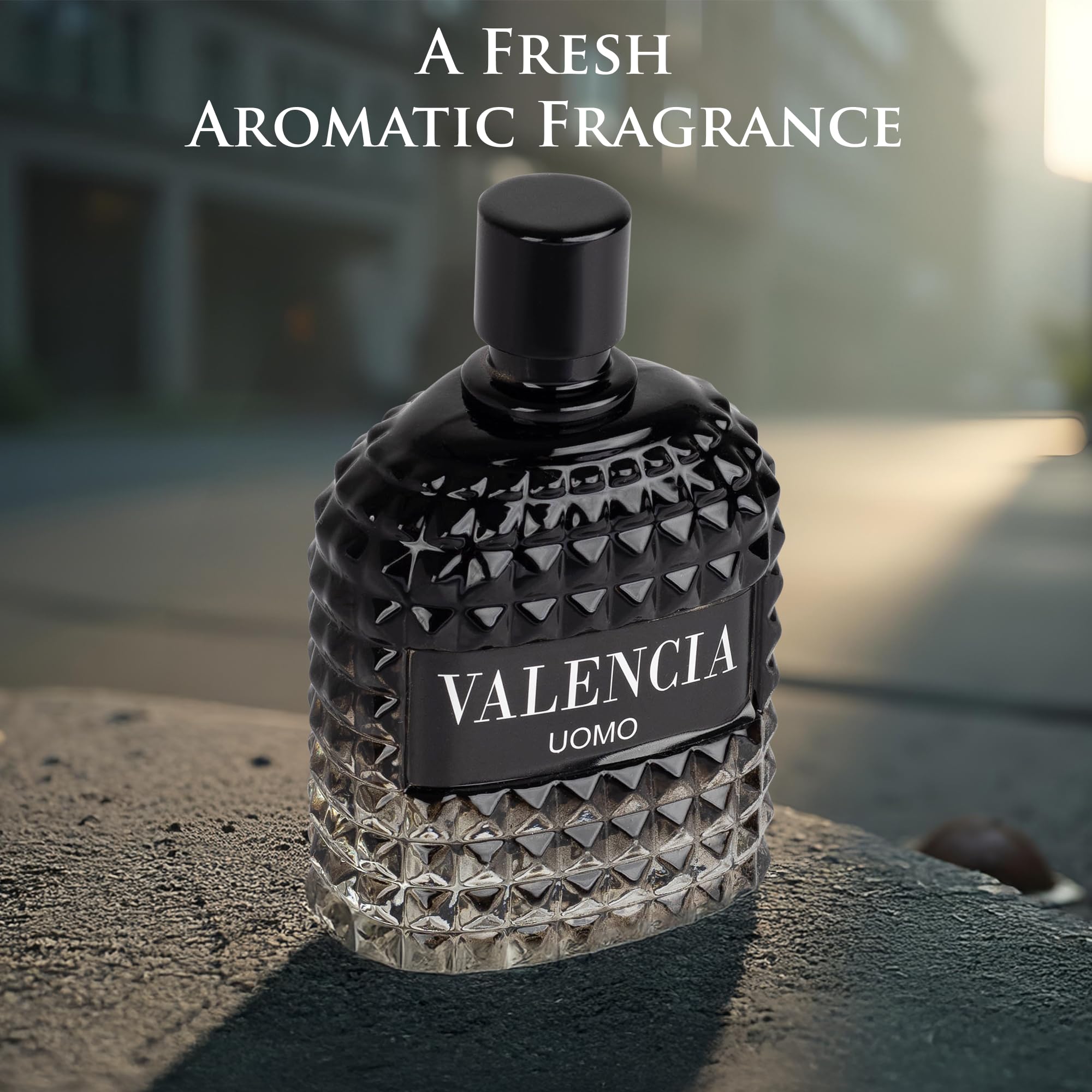 NovoGlow Valencia UOMO salt note closeup hints at refreshing mineral freshness