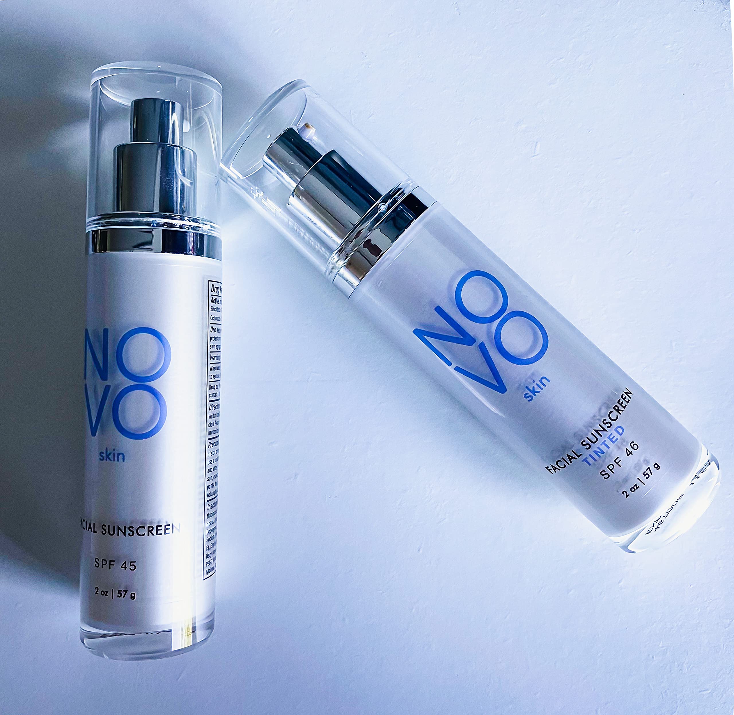 NOVO skin tinted moisturizer cream texture feels light and non-greasy.