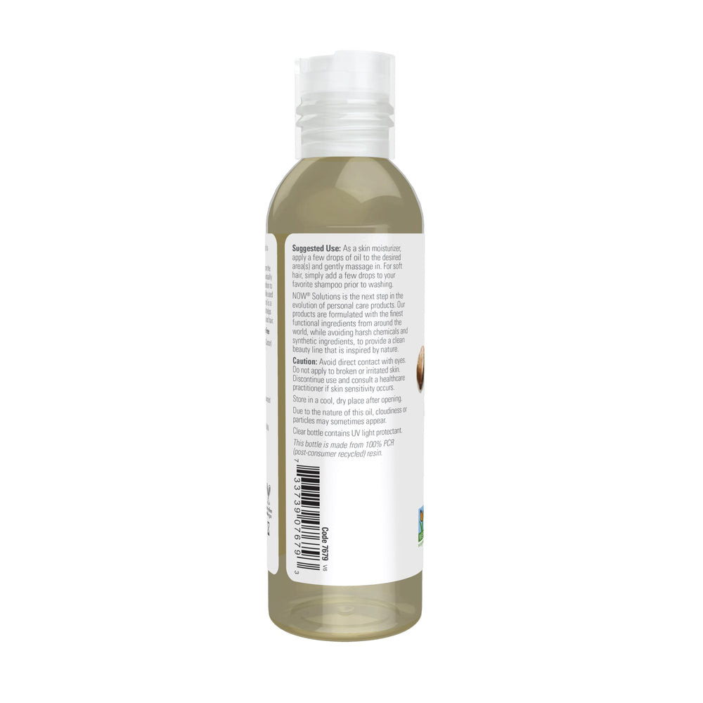 NOW Castor Oil hair-softening use adds lightweight shine to routines.