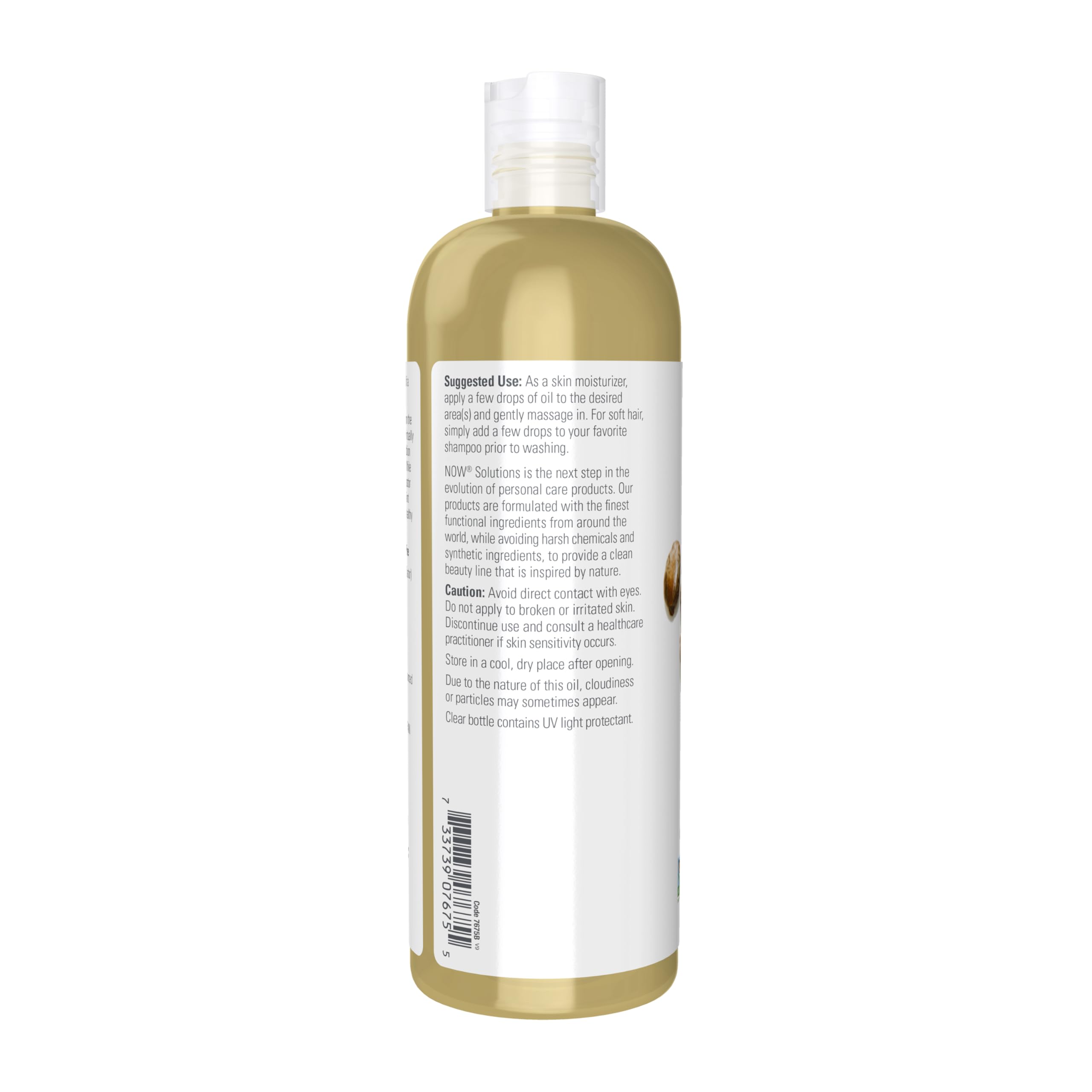 NOW Foods Castor Oil texture applied to skin demonstrates rich soothing emollience