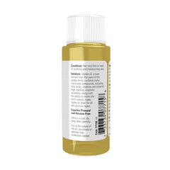 NOW Foods Jojoba Oil ingredients label—natural seed oil rich in fatty acids.
