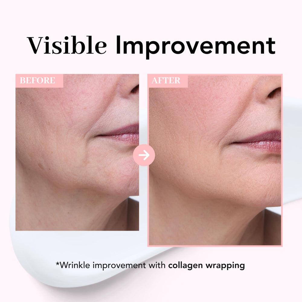 NOWATER Collagen Wrapping Mask forms a hydrating veil on skin.