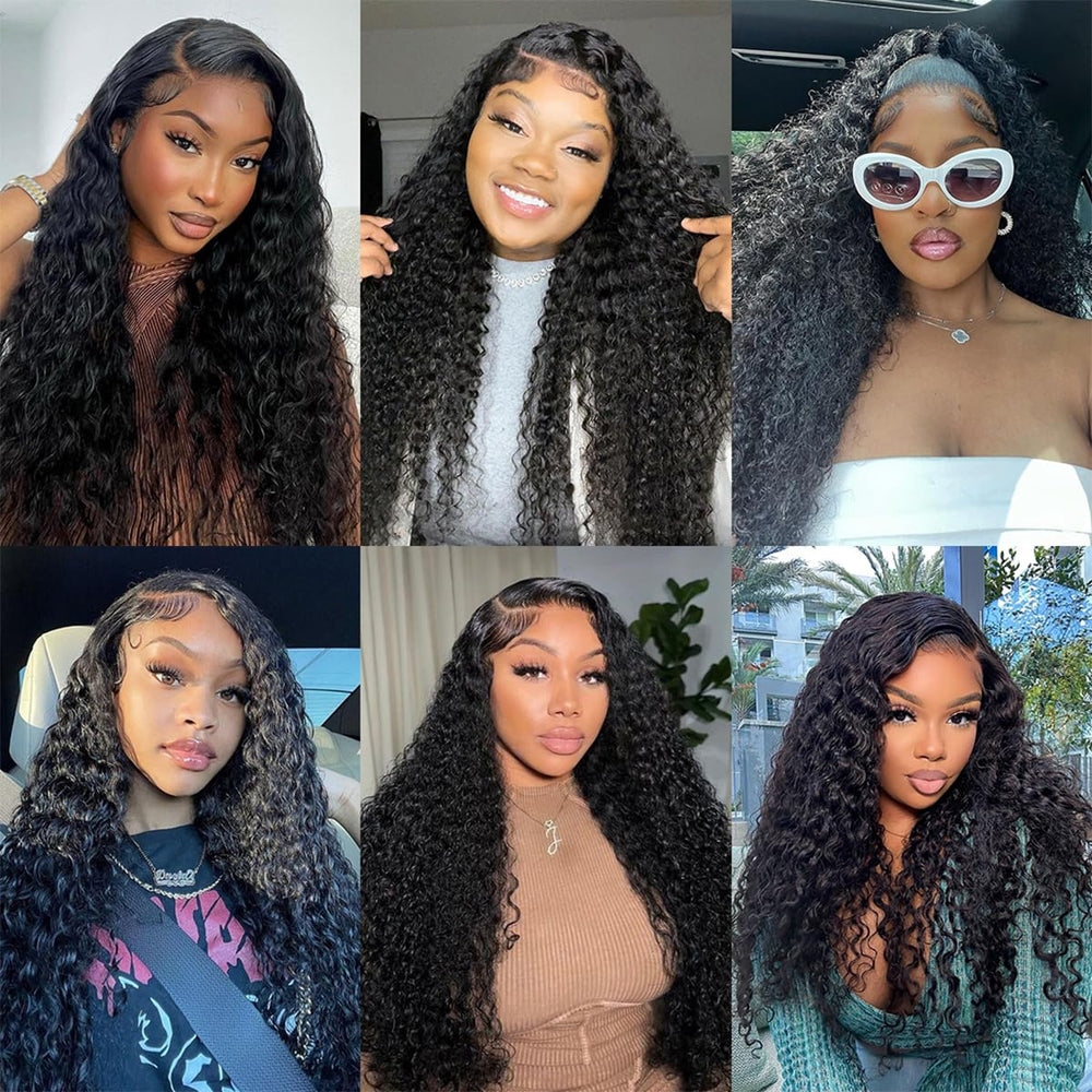 Noxlouis virgin Brazilian human-hair wig with soft movement